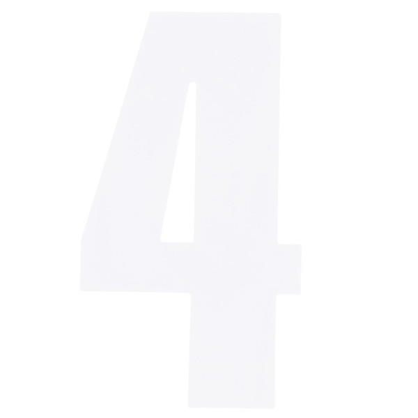 bike it Bike it 6 inch race numbers white - #4